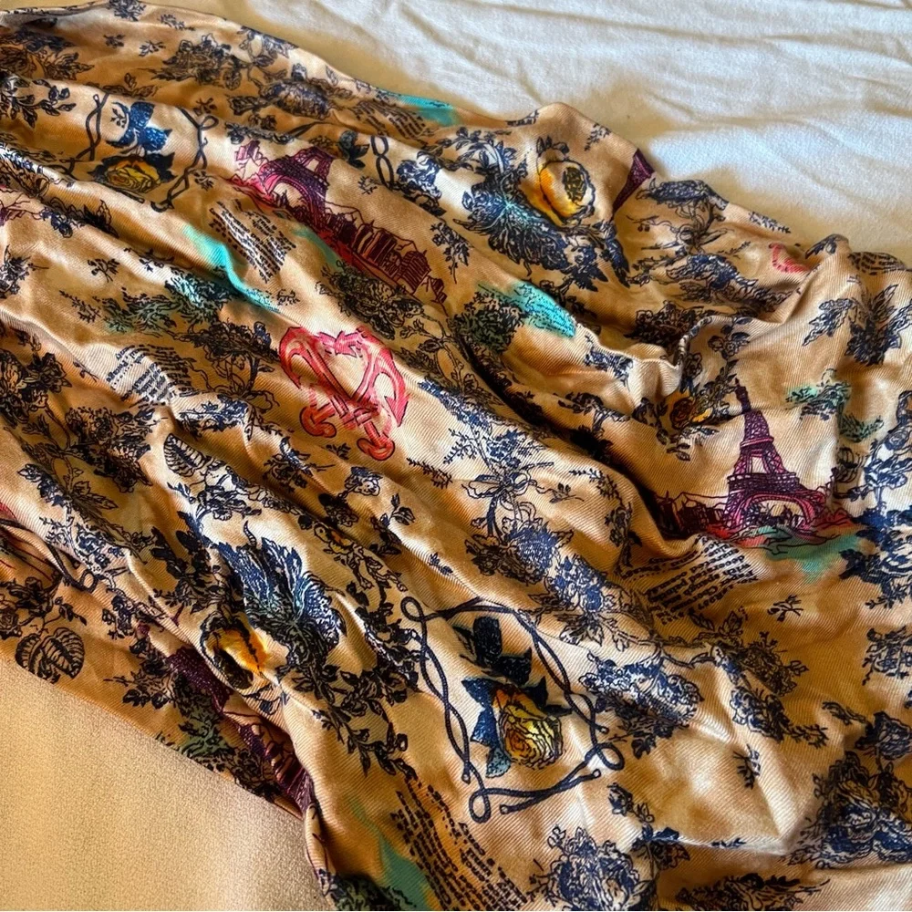 - UnisexTan infinity scarf, Paris and the Eiffel Tower theme graphic with …